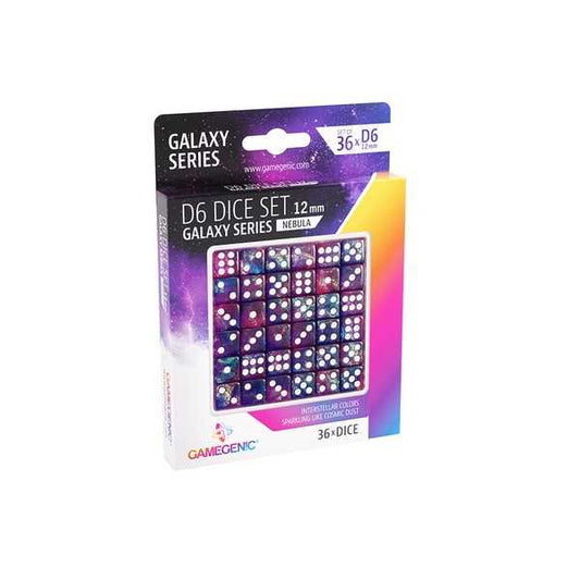 UNIT Gamegenic Galaxy Series - Nebula -  D6 Dice Set 12 mm (36 pcs) Purple 1