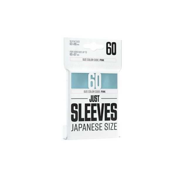 UNIT Gamegenic Just Sleeves Japanese Size Clear 60 ct Gaming Accessory 1