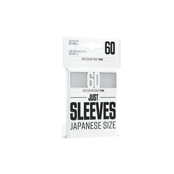 UNIT Gamegenic Just Sleeves Japanese Size White 60 ct Gaming Accessory 1