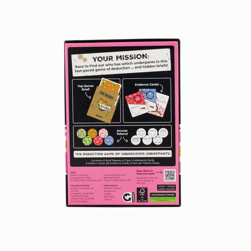 Top Secret Briefs Board Game by Ginger Fox 2