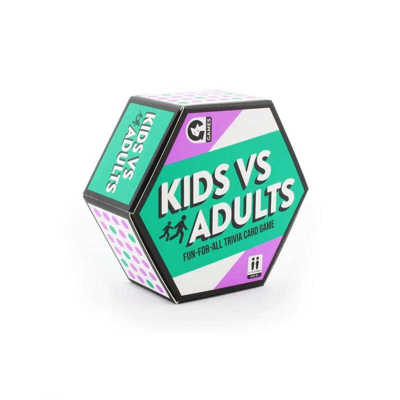 Hexagon Family Card Game Kids vs Adults Board Game by Ginger Fox 1