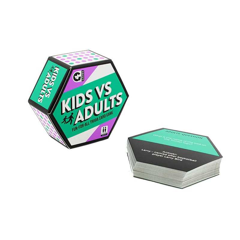 Hexagon Family Card Game Kids vs Adults Board Game by Ginger Fox 3