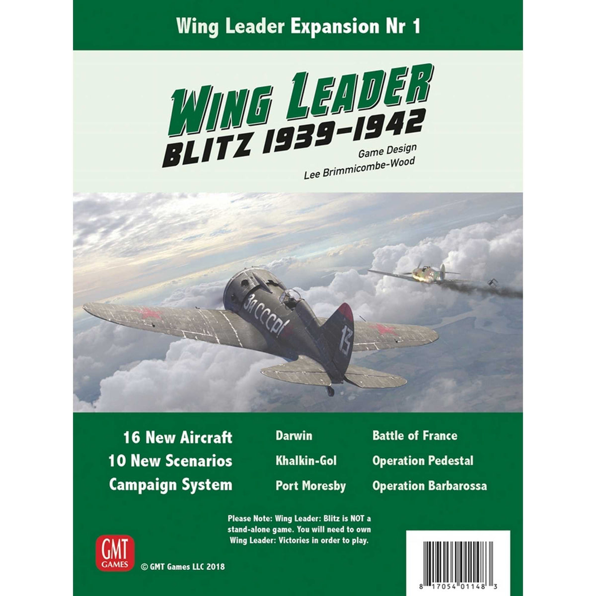 Wing Leader Blitz 1939 1942 Roleplaying Game by GMT Games 1