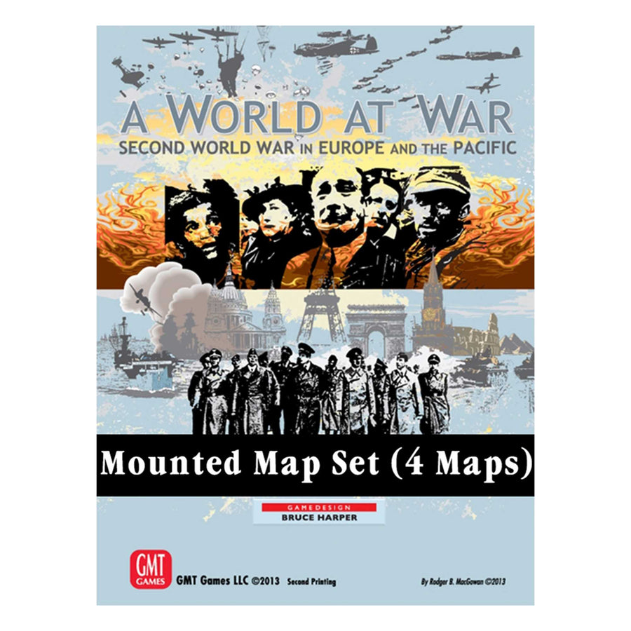 A World at War Mounted Map