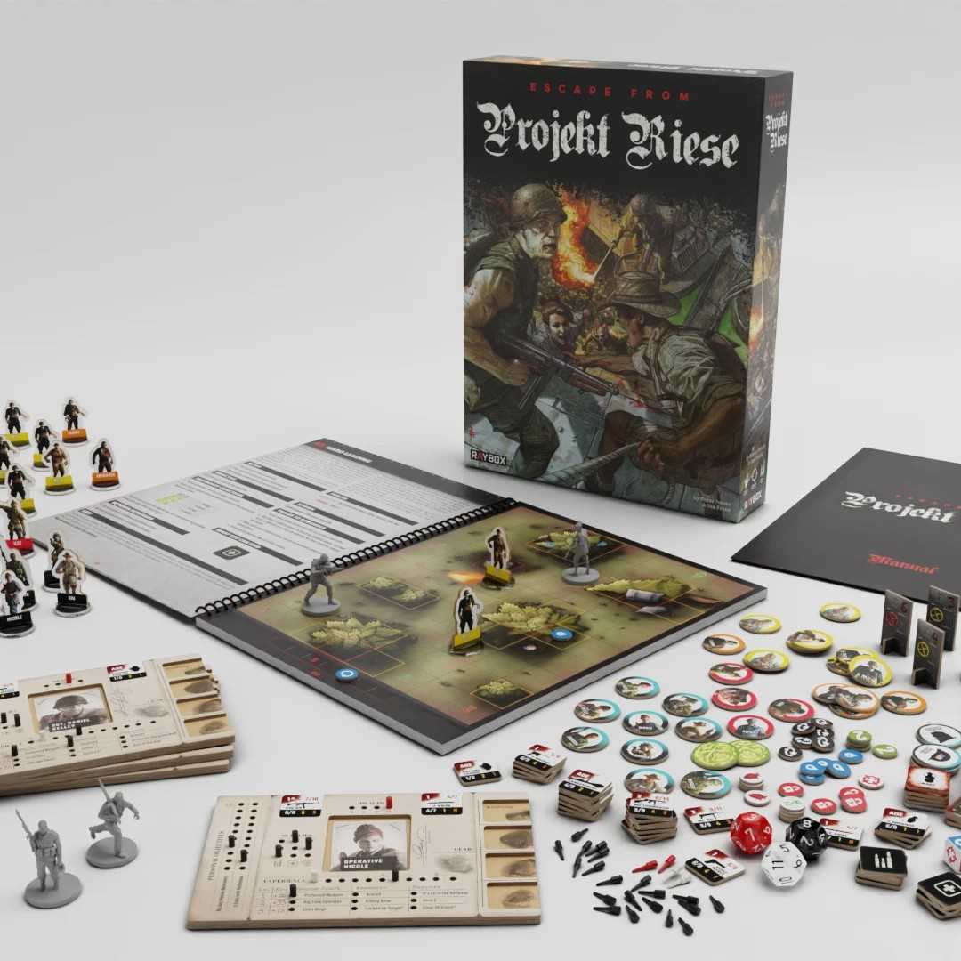 Escape from Projekt Riese BOX Set Board Game by Raybox 1