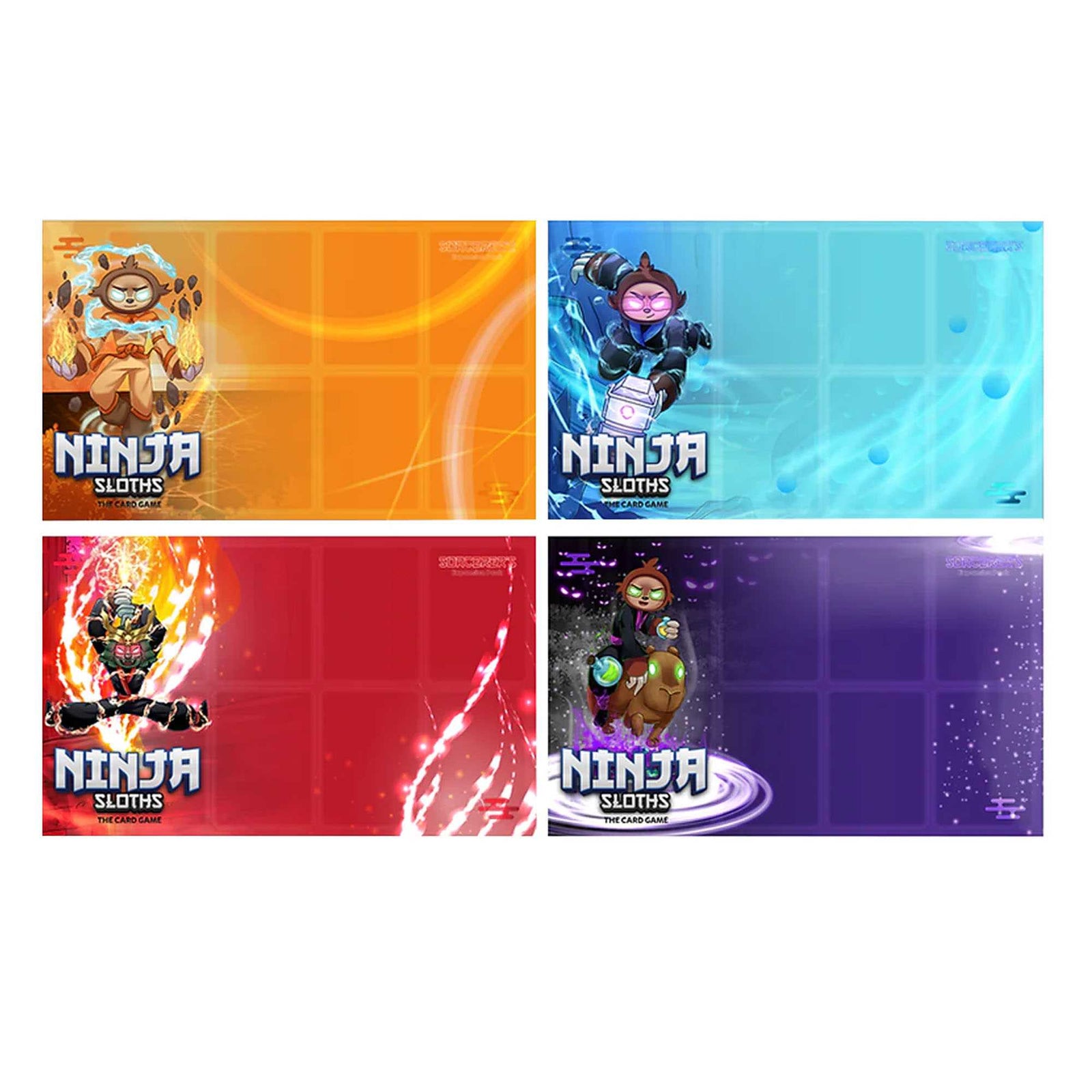 Ninja Sloths - Game Mats, Set of 4 1
