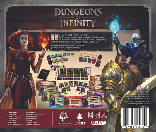 Dungeons of Infinity Deluxe Version Bundle Board Game by Sky Kingdom 2