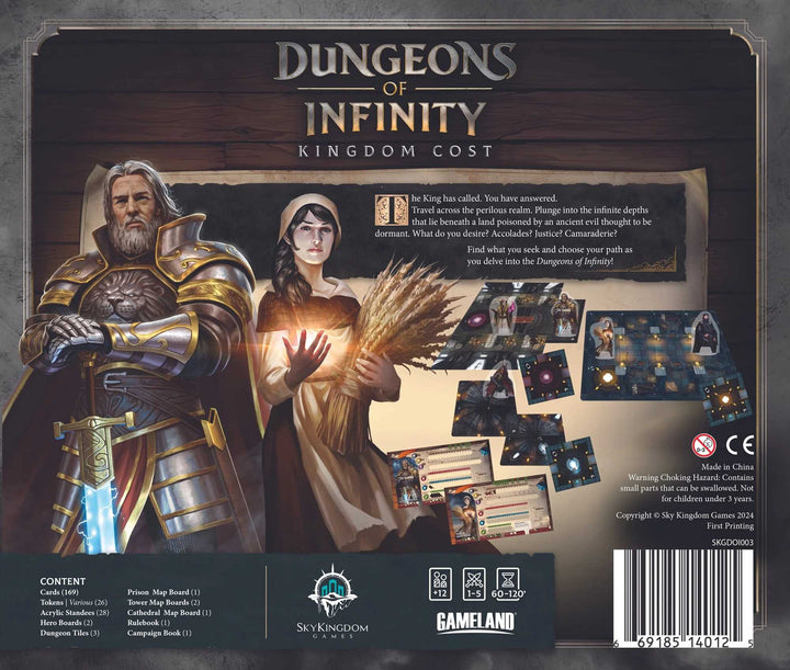 Dungeons of Infinity Deluxe Version Bundle Board Game by Sky Kingdom 3