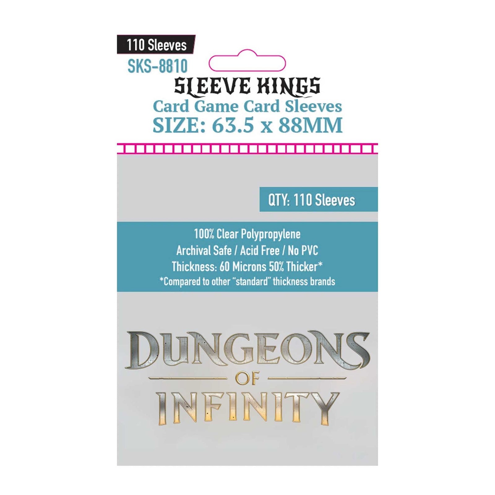 Sleeve Kings Dungeons of Infinity Sleeve Pack Board Game by Sky Kingdom 1