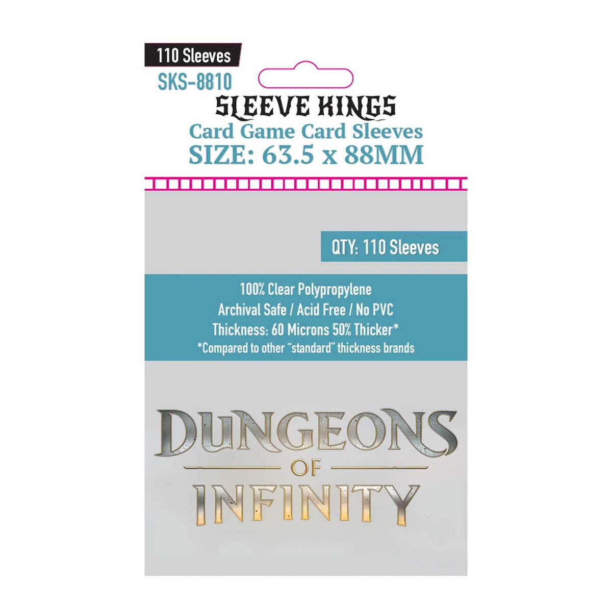Sleeve Kings Dungeons of Infinity Sleeve Pack Board Game by Sky Kingdom 1