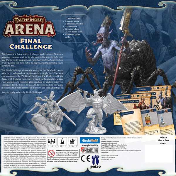 Pathfinder Arena Final Challenge Roleplaying Game by Giochi Uniti 2