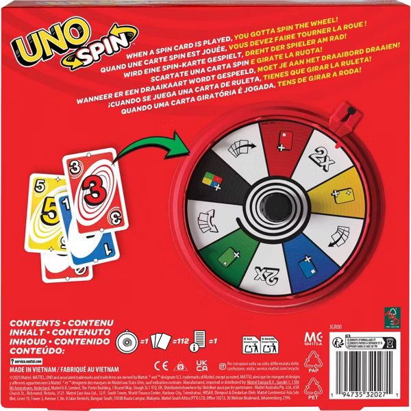 UNO Spin Card Game by Mattel