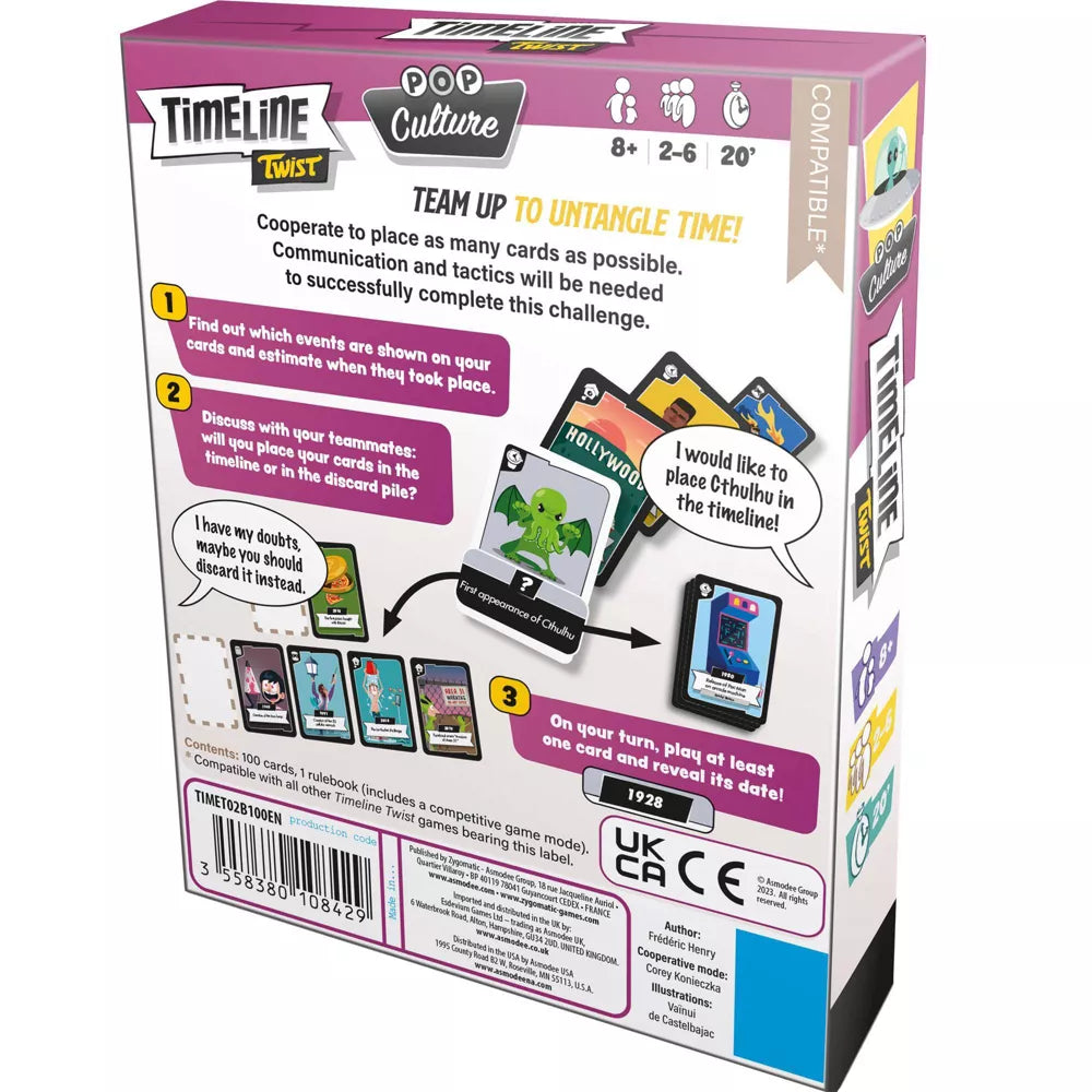 Timeline Twist Pop Culture Edition Test Your Chronological Knowledge Cooperative Trivia 8