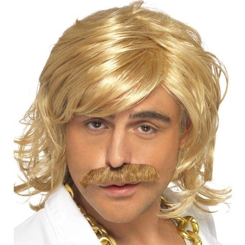 Game Show Host Kit Wig And Tash Adult Blonde_1