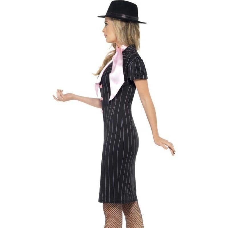 Gangsters Moll Costume Adult Black White_3