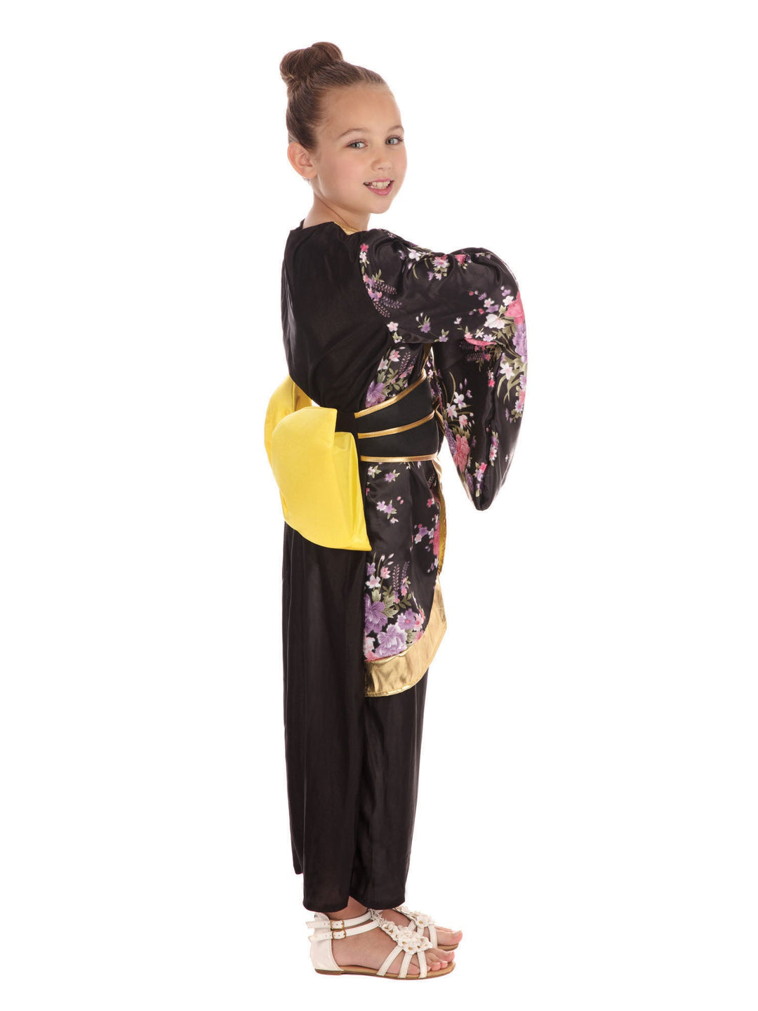 Geisha Girl Costume Black Komodo Oriental Dress_2