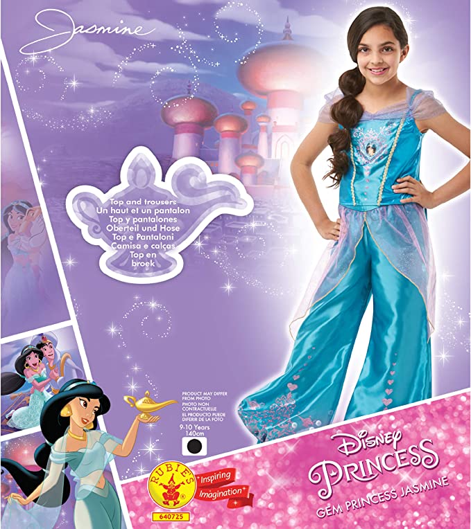 Gem Princess Jasmine Aladdin Costume for Girls 4