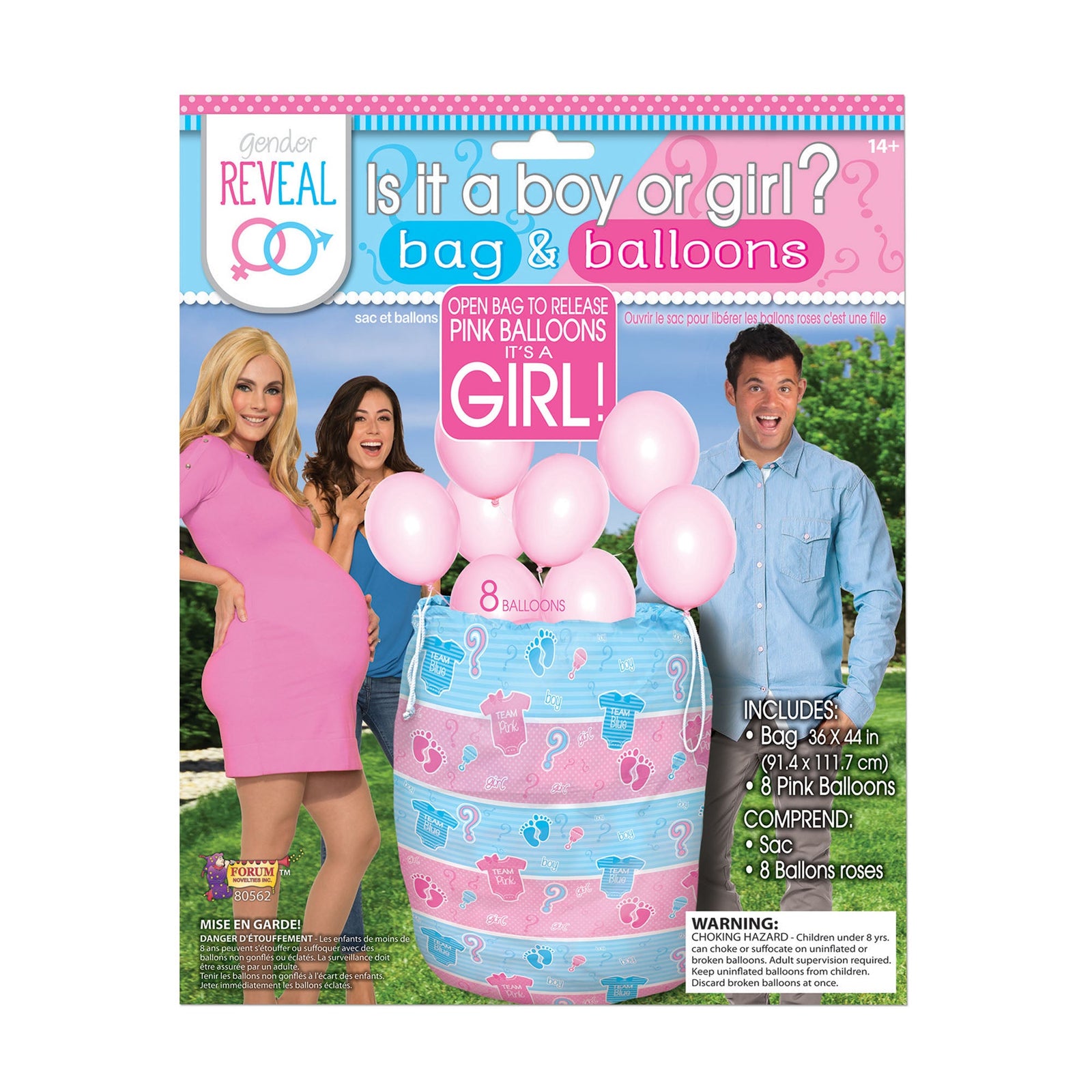 Gender Reveal Balloons Pink 1