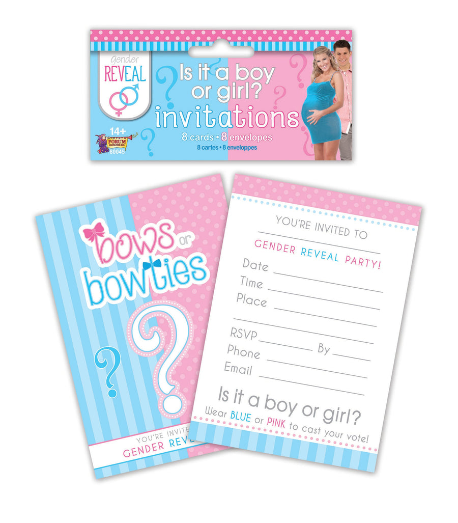 Gender Reveal Invitation Pack of 8_1