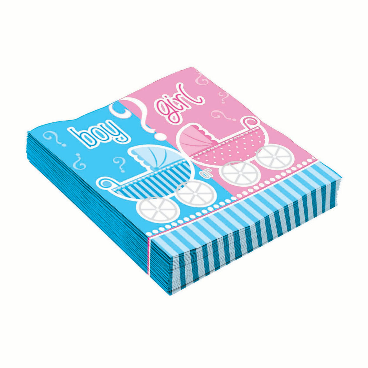 Gender Reveal Napkins 33cm X 33cm 1