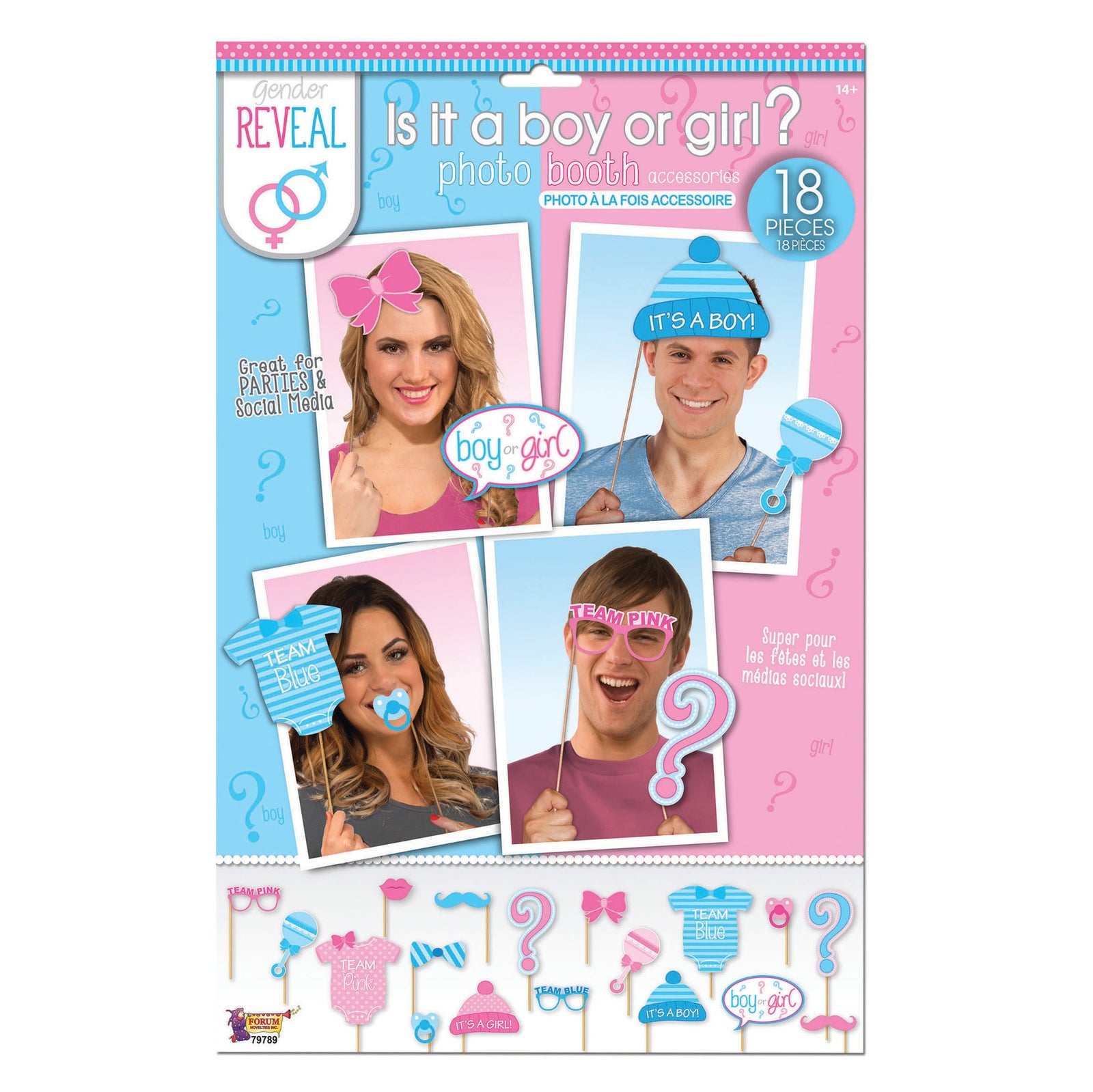 Gender Reveal Photo Booth Set 1