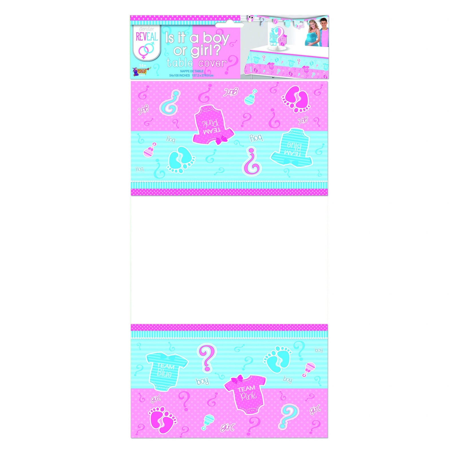 Gender Reveal Table Cover 1