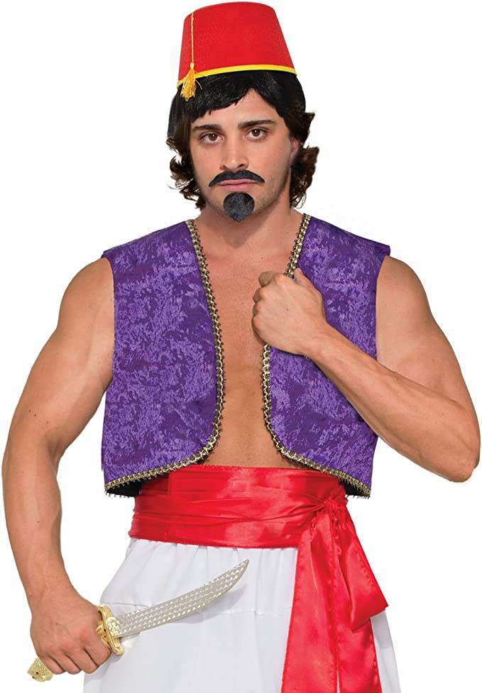 Genie Vest Purple Aladdin Costume Chest 42 Inch