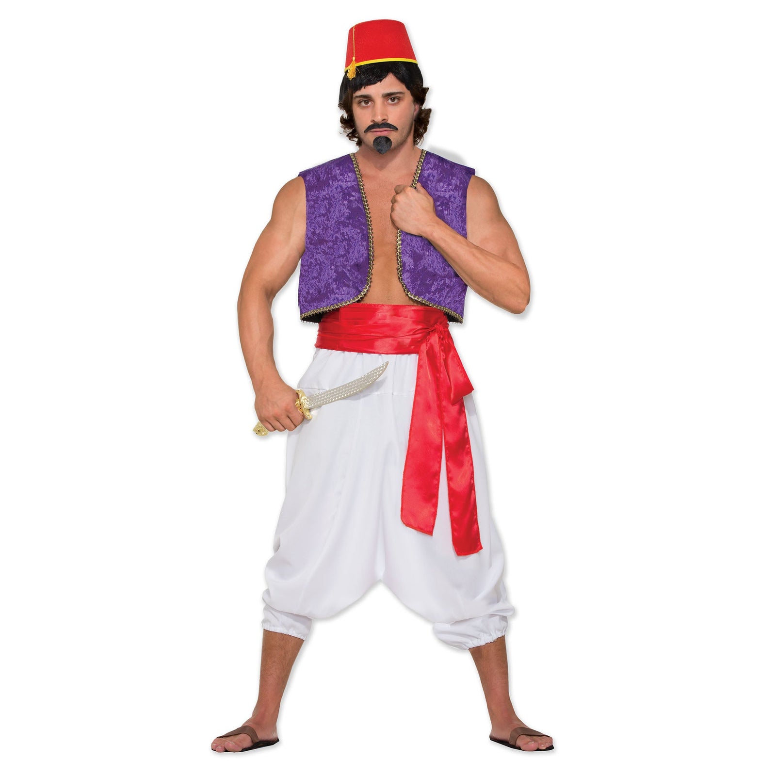 Genie Vest Purple Aladdin Costume Chest 42 Inch 1