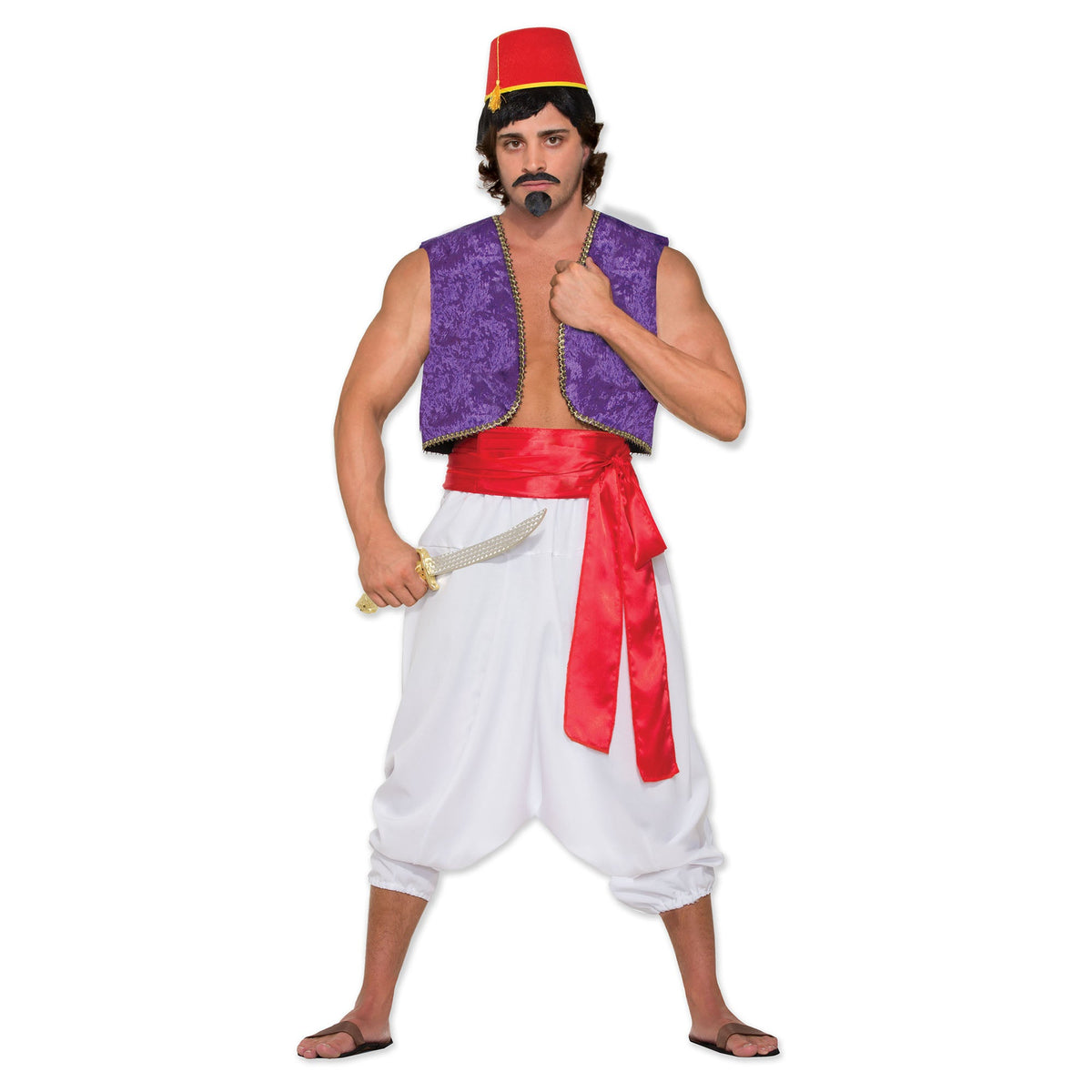 Genie Vest Purple Aladdin Costume Chest 42 Inch 1