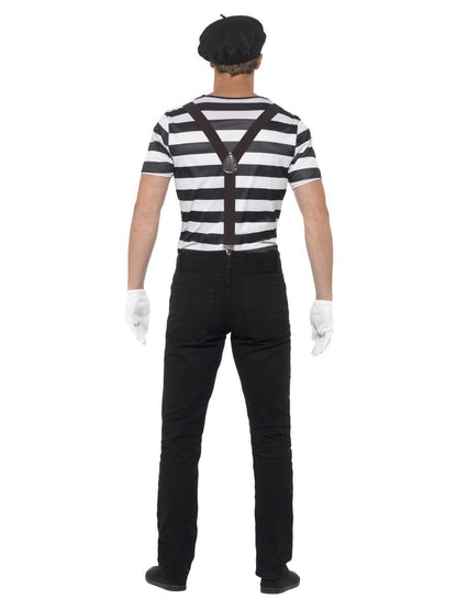 Gentleman Mime Artist Costume Adult Black Make Up 4