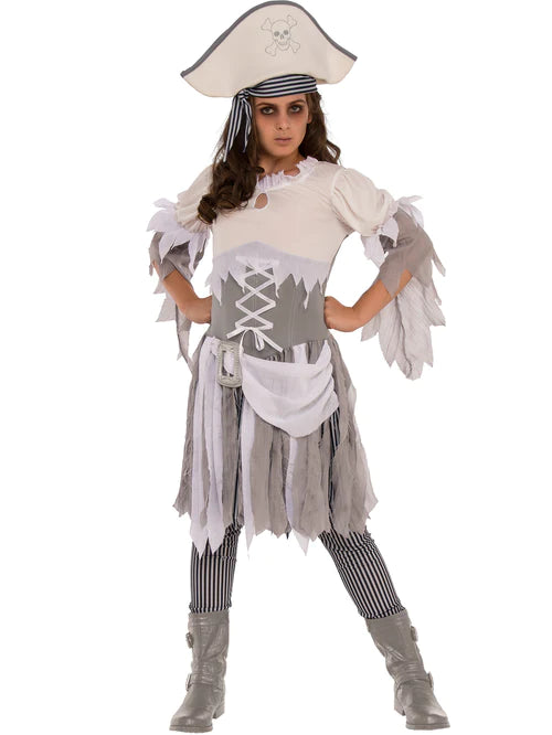 Ghost Pirate Girl Costume Kids