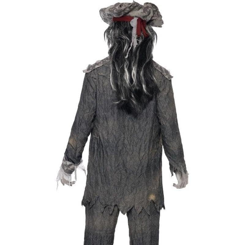 Ghost Ship Ghoul Costume Adult Grey Coat Trousers Hat 2