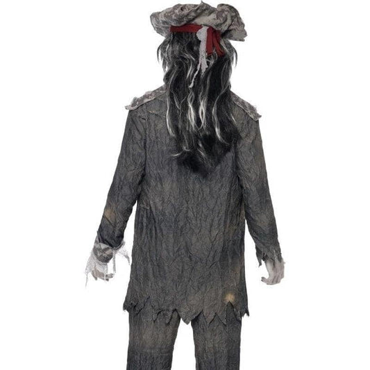 Ghost Ship Ghoul Costume Adult Grey Coat Trousers Hat 2