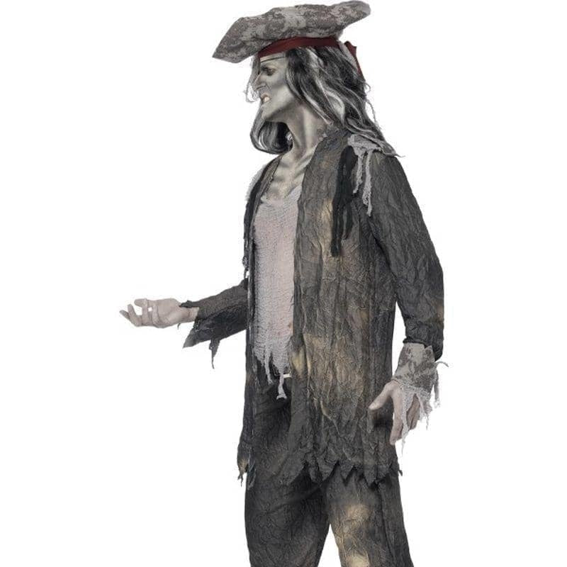 Ghost Ship Ghoul Costume Adult Grey Coat Trousers Hat 3