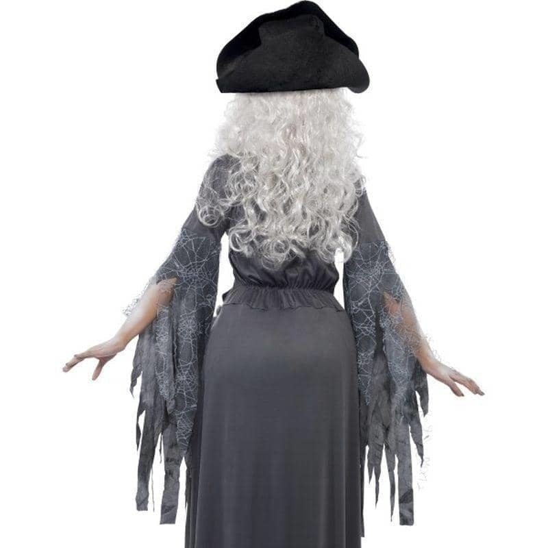 Ghost Ship Princess Costume Adult Grey Black Dress Hat 2