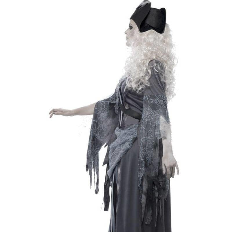 Ghost Ship Princess Costume Adult Grey Black Dress Hat 3