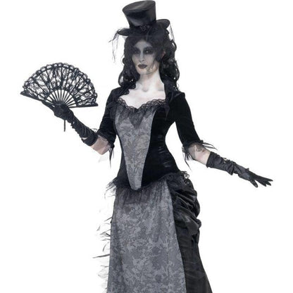 Ghost Town Widow Costume Adult Grey 1
