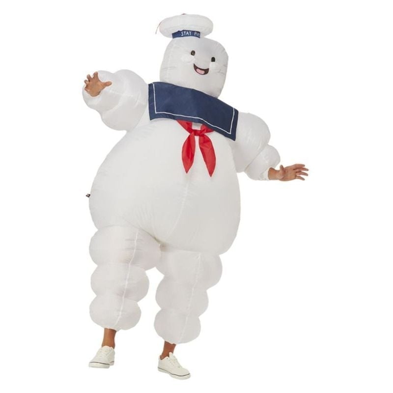 Ghostbusters Inflatable Stay Puft Licensed Costume Adult White 1
