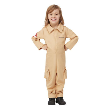 Ghostbusters Toddler Costume Beige All In One with Printed Proton Pack 1
