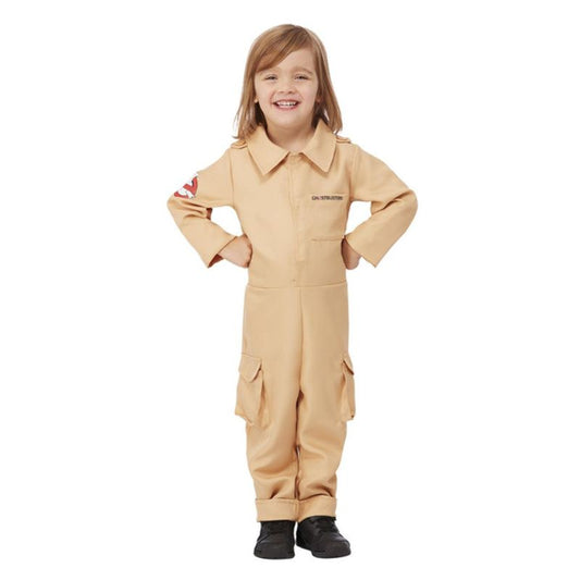 Ghostbusters Toddler Costume Beige All In One with Printed Proton Pack 1