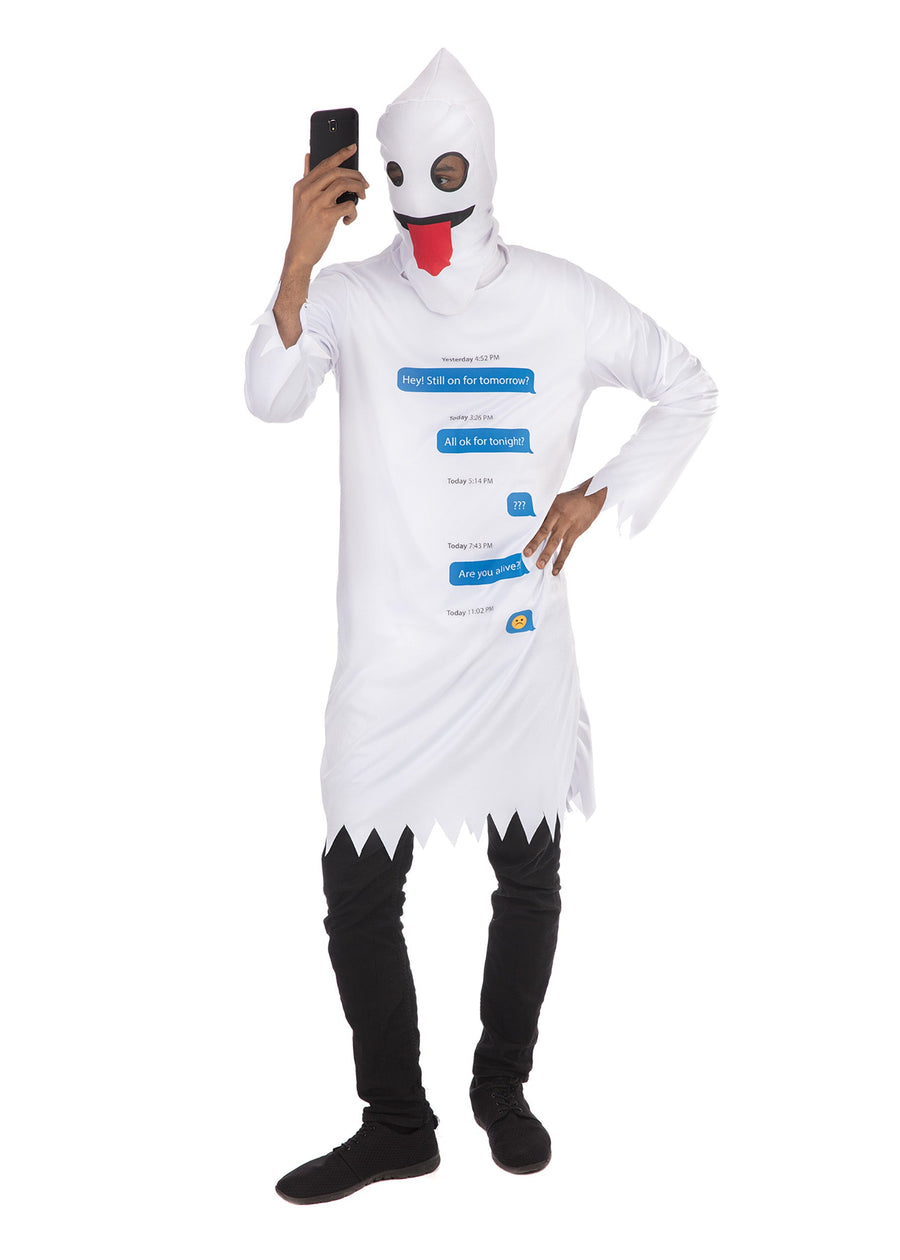 Ghosted Costume Halloween Social Media Robe_1