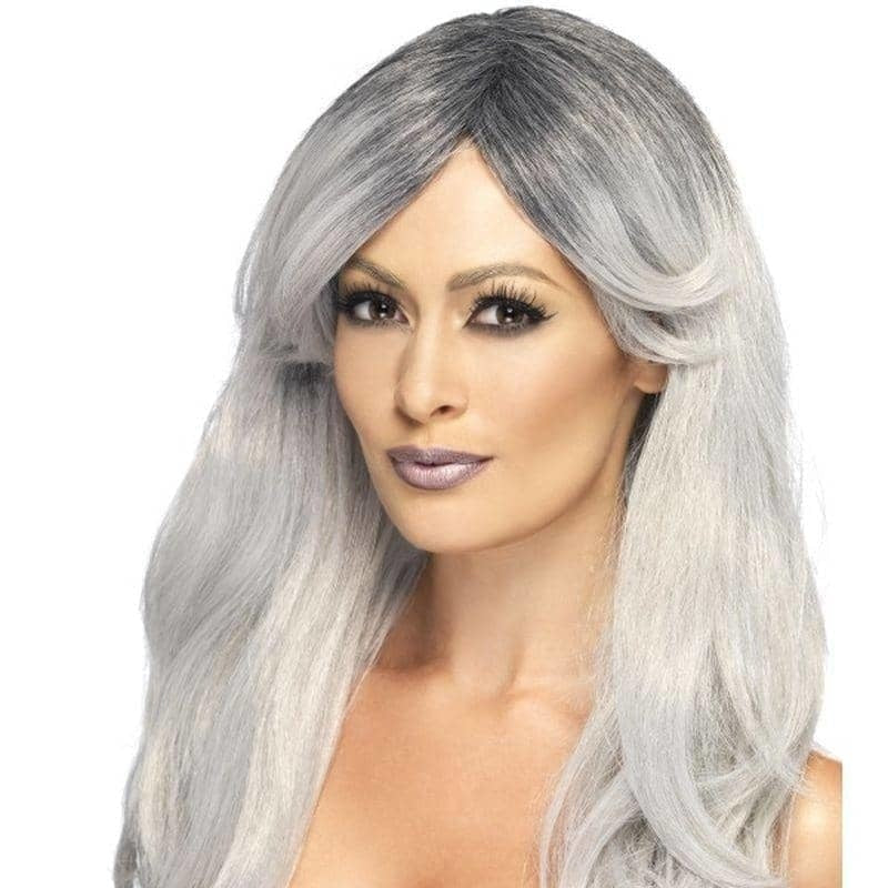 Ghostly Glamour Wig Adult Grey_1