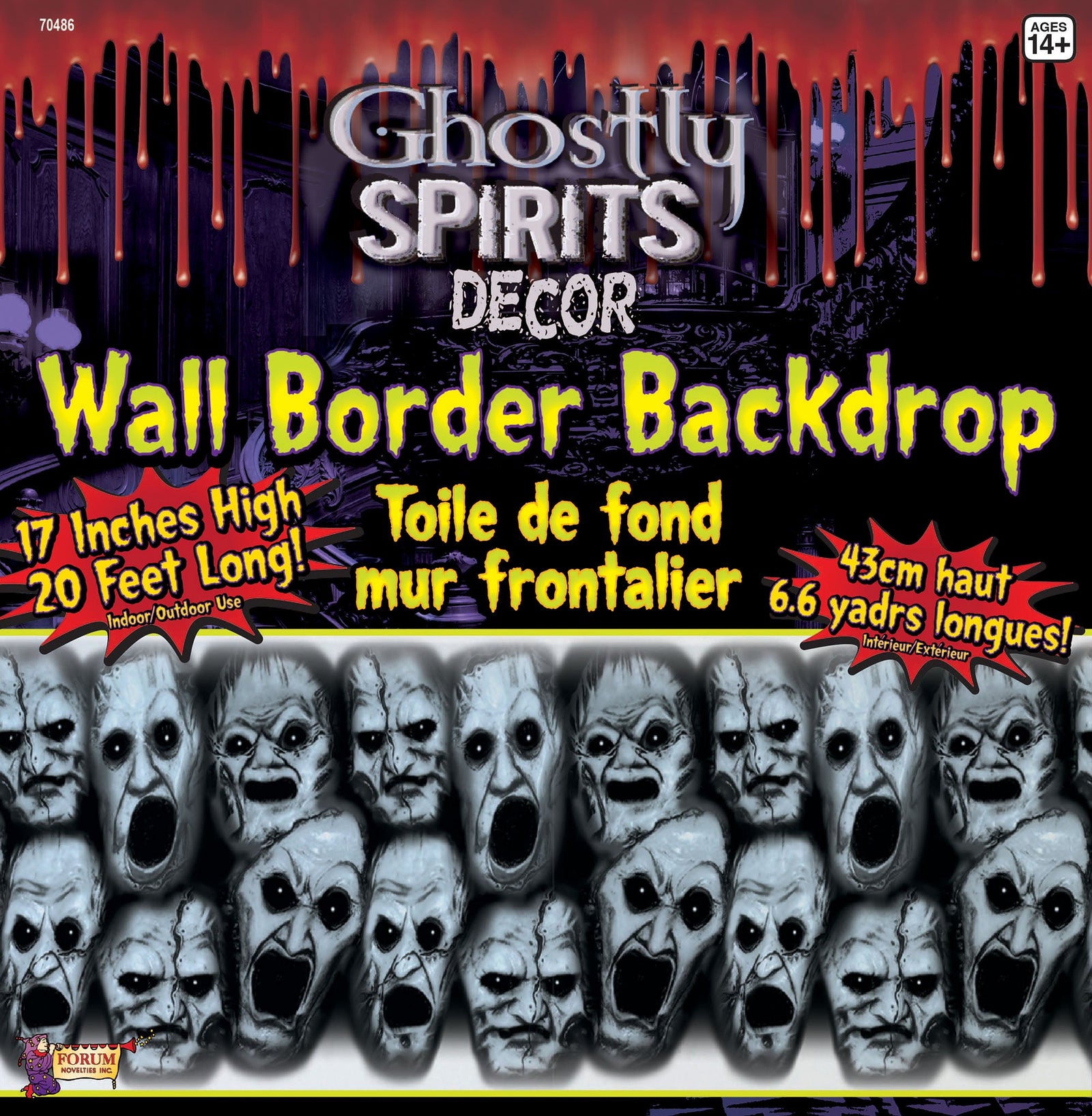 Ghostly Spirit Screaming Face Decoration Halloween Items Unisex 1