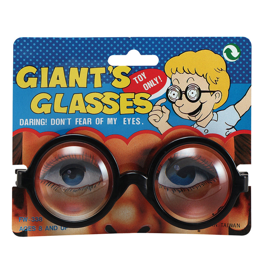 Giant Glasses Magnify Eye Specs Nerd Style Joke Toy_1