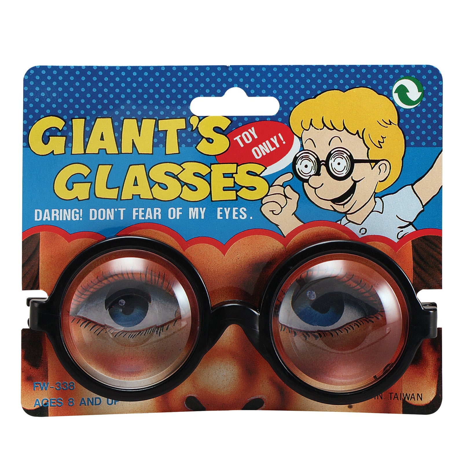 Giant Glasses Magnify Eye Specs Nerd Style Joke Toy 1