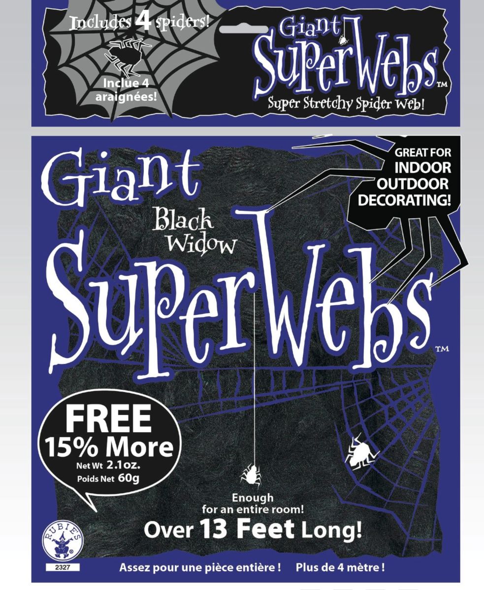 Giant Spiderwebs With Spiders 13 ft 1
