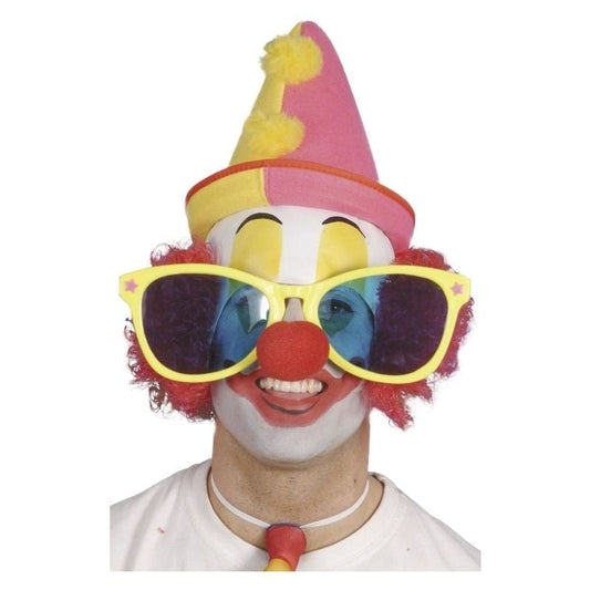 Giant Sunglasses Assorted Bright Colours Adult Clown Costume Accessory 2