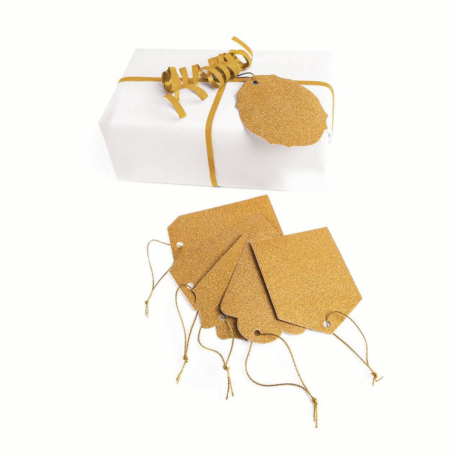 Gift Tags Diamond Gold X 6 Gift Wrapping 1