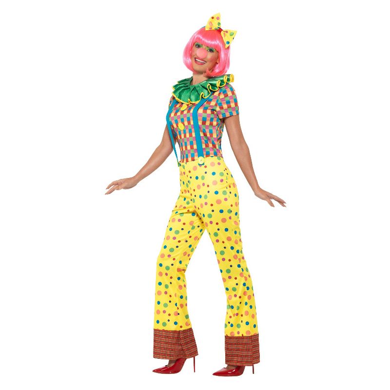 Giggles The Clown Lady Costume Multi-Coloured Adult_3