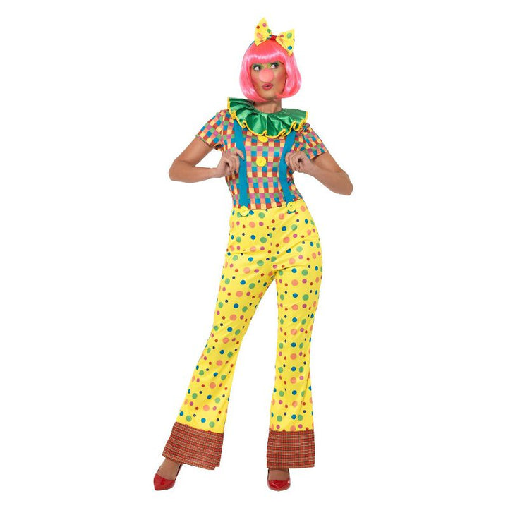 Giggles The Clown Lady Costume Multi-Coloured Adult_1